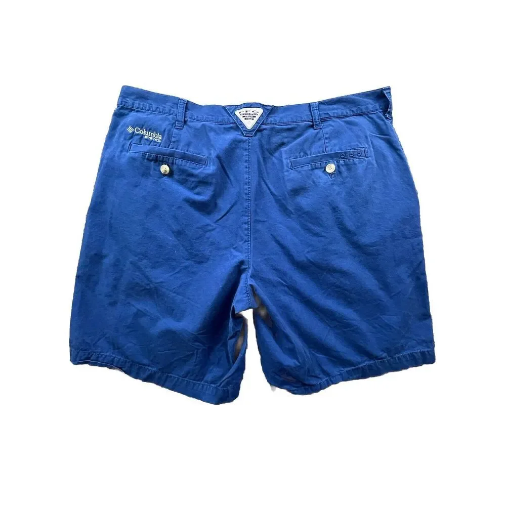 Columbia PFG Shorts Mens Size 38 Fishing‎ Blue Hiking Outdoors Camping